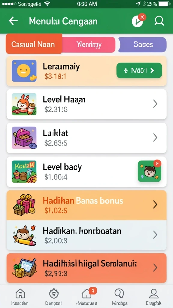gems365 - Tampilan antarmuka yang ramah pengguna.